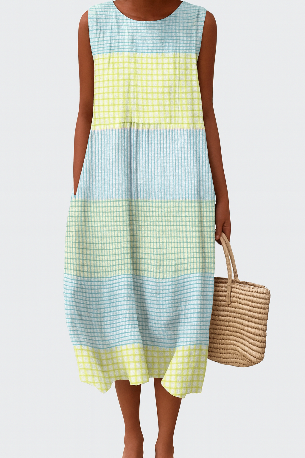 Lotte™ | Katoenen Zomerjurk met Pastelstrepen